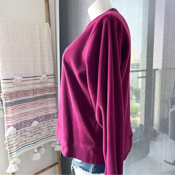 Disney Pooh Burgundy Fleece Crewneck Pullover Sweatshirt Unisex Size Medium - Picture 3 of 9